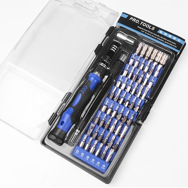 Handskit 60 in1 Kit d'outils de tournevis de précision Ensemble magnétique pour tablette de téléphone Entretien de réparation compact Y200321