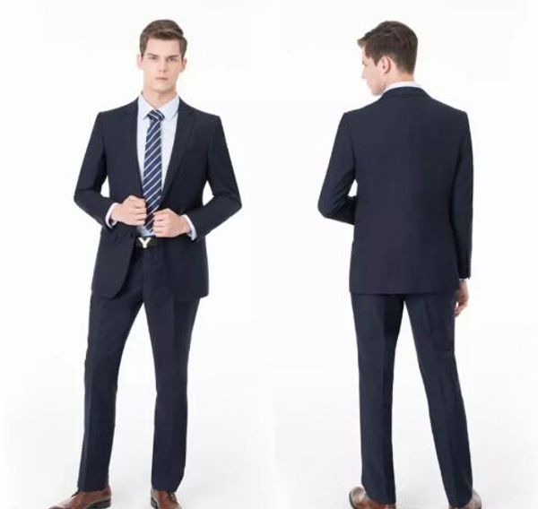 Trajes de boda para hombres cian guapos, ropa formal para novio, trajes de esmoquin para novio, trajes para hombres de negocios (chaqueta + pantalones)