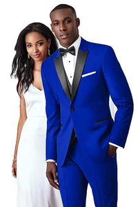 Beau un bouton garçons d'honneur pic revers marié Tuxedos hommes costumes mariage/bal/dîner homme Blazer veste pantalon cravate gilet 654