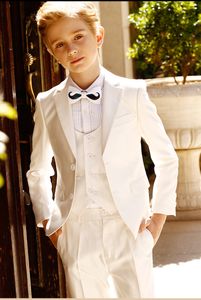 Tenue de soirée pour garçon revers cranté enfant designer complet beau garçon costume de mariage garçons tenue sur mesure vestepantstievest a24
