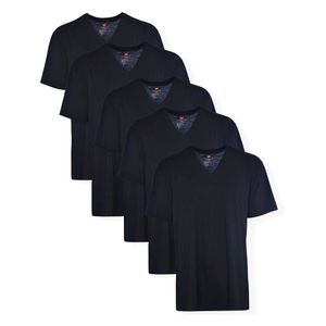 T-shirt à col en v à col en V Hanes (ensemble de 3 ou 5)