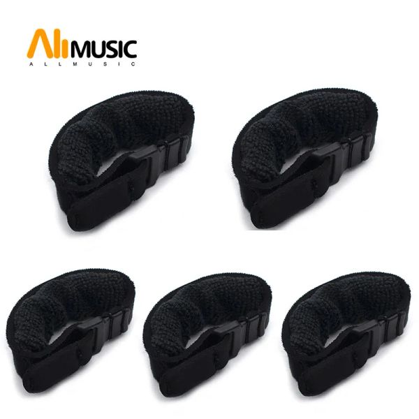 Hanger 5pcs Guitare Enveloppe de touche String Strap Mute Muter Muter Board Mutting Wraps for Acoustic Classic Guitar