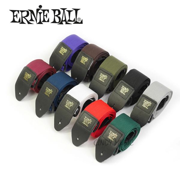 Hanger Ernie Ball Polypro Strap de guitare Times de cuir de haute qualité STRAPE DE GUITARE confortable pour acoustique, folk, guitare électrique, basse