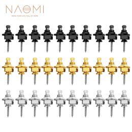 Hanger Naomi 10pcs STRAP DE GUITARE LORCES ET BOTTONS SÉCURITÉ STRAPLOCKS STRAP STRAP SYSTÈME ACCESSOIRES DE GUITARE