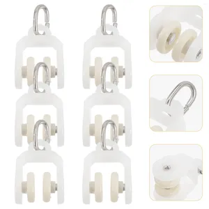 Hangers 10 Stuks Track Katrol Doek Gordijn Venster Roller Shades Netto Schuifwiel Rail Legering Thuis Accessoire Gordijnen Windows