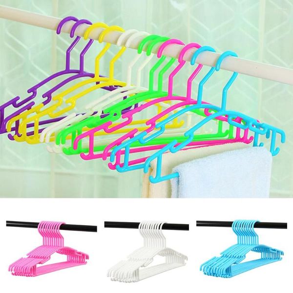 Cintres 10 pcs/Lot cintre en plastique sèche-linge bébé pour enfants chaussette tissu vêtements séchage support à linge support