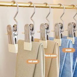 Hangers 10st Broekhanger Kledingclips Verstelbare Metalen Wasknijpers Wasknijpers Kledingkast Organizer