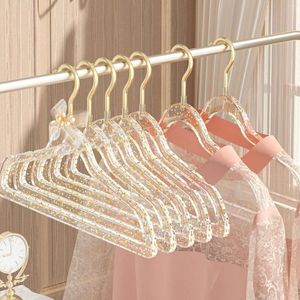 Hangers 1 st plastic jas hanger zware glitter poeder ontwerp kleding voor meisje over shirt shirt opslagrek wassen droogrekken