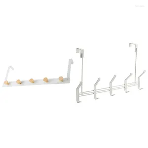 Hangers 2 pc's deur hangende haak punch gratis hanger hangen tie kleding jassen rek handdoek plank 37x26 cm 50x16x4,5 cm