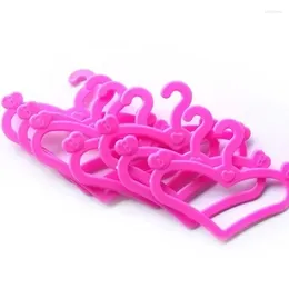 Hangers 20 stks hartvormige stijlvolle en veelzijdige plastic roze voor poppenjurkkleding accessoire thuisopslag organisatie