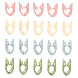 Hangers 20 stks multifunctioneel draagbare reisvouwende kledinghanger magic plastic