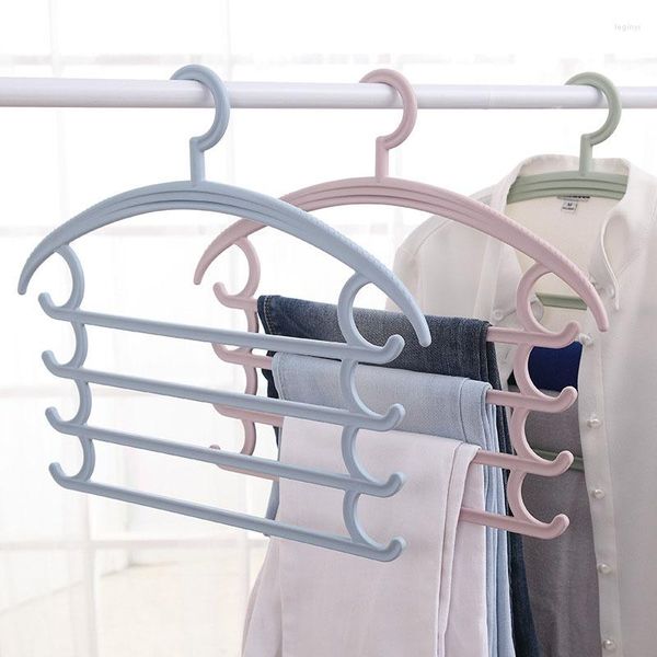 Perchas 2 Unids/set Multifuncional Antideslizante Ropa Percha Pantalones Rack Bufanda Secado Armario Organizadores Almacenamiento