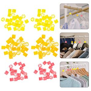 Hangers 300 Stuks Kleding Tag Gesp Winkel Kledingstuk Markers Plastic Hanger Licht Maat Nummer Tags Kleding Codering Maten Gekleurde Etiketten