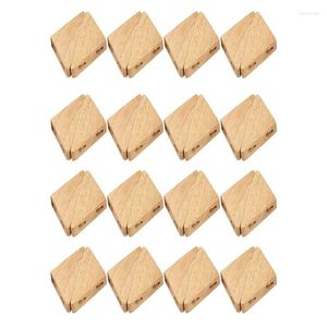 Cintres 32 pièces en bois naturel cintre mural manteau crochet porte-clés chapeau écharpe sac à main stockage salle de bain support