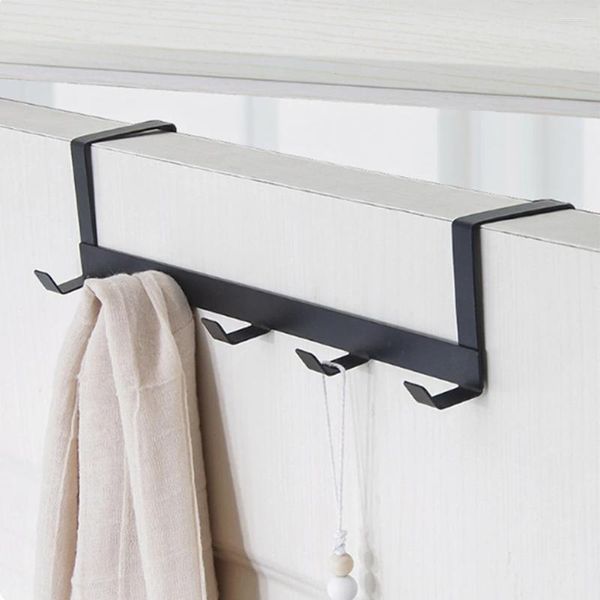 Hangers 5 ganchos portavasos retachable de metal estante de metal 29x7.5x6.3cm colgador de puerta para abrigo/túnica/sombrero/ropa/toallas colgando