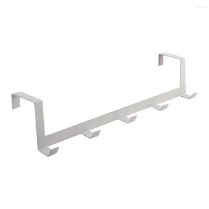 Hangers 5 haken over de deurhaak afneembare kledinghouder 29x7.5x6.3cm hangerrek voor jas/mantel/hoed/klede/handdoeken opgehangen