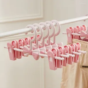 Hangers 5 Stuks Kinderen Broek Rekken Intrekbare Leuke Baby Kleerhanger Verstelbare Antislip Droogrek Kinderen jassen