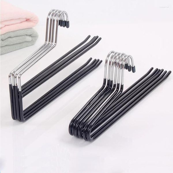 Cintres 5pcs / lot Metal Multi-fonction anti-glissement pour les clips de pantalons à vêtements