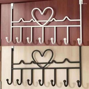 Hangers 6/7 haken over de deur badkamer Organisator Rack Kleding Kant Hoed Hand Hanger Iron Home Zondjesdragen Opslag Hang