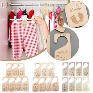 Hangers 7 stks babykast scheiders cartoon baby tot 24 maanden kinderdagverblijven organisatoren hanger garderobe hanging label