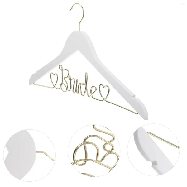 Hangers Hanger Hanger Bride Soporte de ropa de vestir de boda Falda para alambre de acero