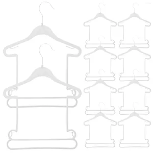 Cintres en plastique pour vêtements d'enfants et bébés, Mini petits crochets, décoration de la maison