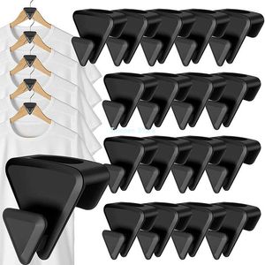 Triangle Closet Hangers, Heavy Duty Cascading Clothes Hangers Extender Connector Hooks, Space Saving Hanger Organizer, 2024 Model, (Set of 12, Black)