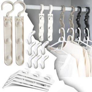 Cintres cintre pour placard connecteur garde-robe gain de place vêtements en plastique chambre crochets de rangement support étagères