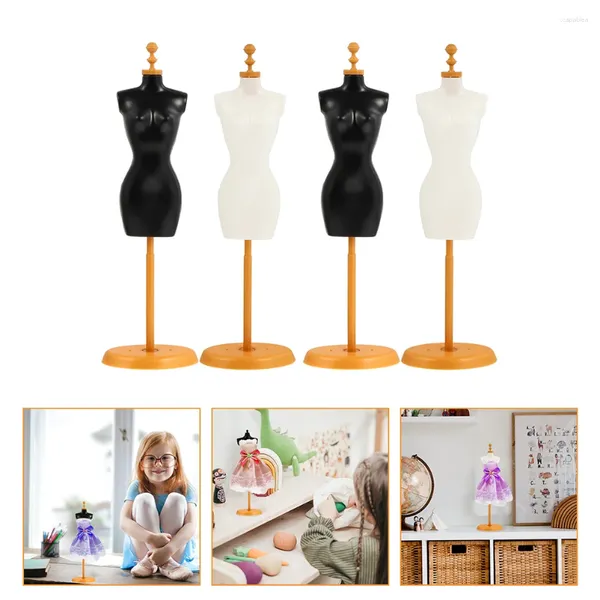Cintres porte-vêtements de poupée, présentoir de modèle de Mannequin Miniature, présentoir de robe
