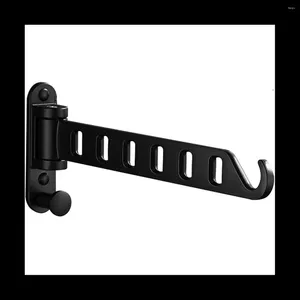 Hangers Droogrekken voor wasgoed Opvouwbaar rek Wandmontage Heavy Duty kleerhangerrek (zwart)