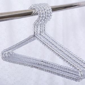 Cintres en perles acryliques pour femmes, vêtements pour jupes et robes, présentoir de vêtements pour dames, SN1273