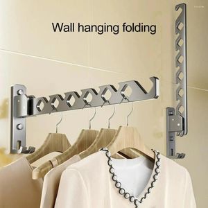 Hangers opvouwbare kledinghanger rek muurbevestiging geen boorwinddicht zware binnenduur badkamer kleding drooghouder organisator