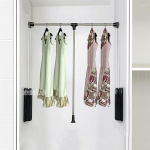 Hangers G0601/G0602/G0603 Vestiaire vestiaire armoire réglable levage vêtements cintre Rail vestiaire vestiaire tirer vers le bas barre suspendue