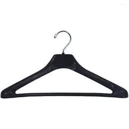 Hangers H90 19" Plastic Concave Pakhanger Met Extra Brede Schouders Zwart (Pack Van 50) Vrachtvrij Woonaccessoires