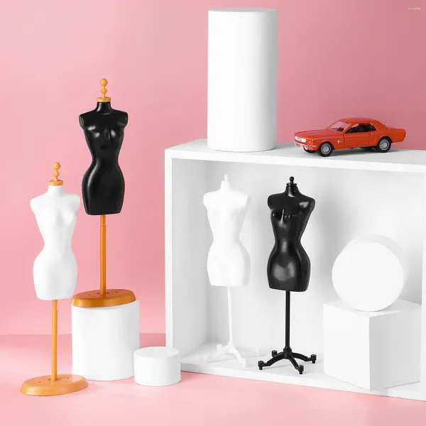 Perchas Cuerpo Humano Maniquí Soporte Modelos Bebé Mini Muñecas Plástico Pequeña Casa Accesorio