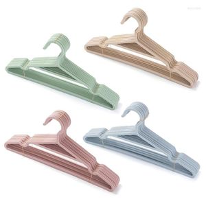 Hangers HX5B 10PCS Draagbare kleding Niet-slip haak droogrek voor pakkast Kleding Kleding Plastic kleding Hanger