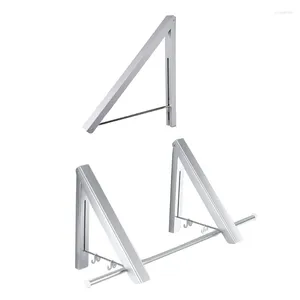 Hangers Onzichtbare, aan de muur gemonteerde, opvouwbare hanger Multifunctioneel winddicht kledingrek