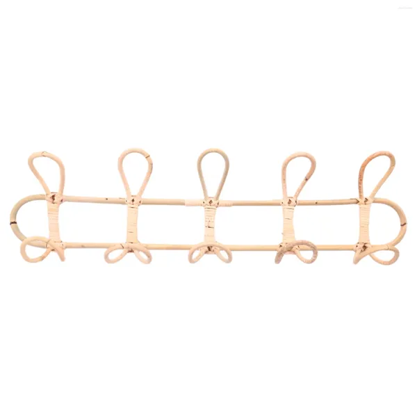 Cintres grands crochets muraux en rotin vêtements chapeau Crochet suspendu porte-tissu Crochet organisateur décor pour la maison