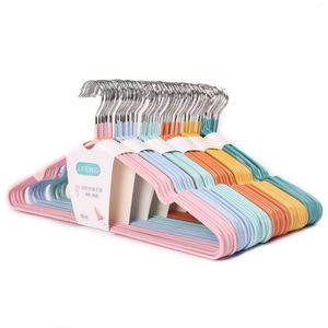 Hangers Lteng 10 stks volwassen kledinghanger slaapzaal student niet-slip dip plastic huishouden natte en droge kleding droogrek