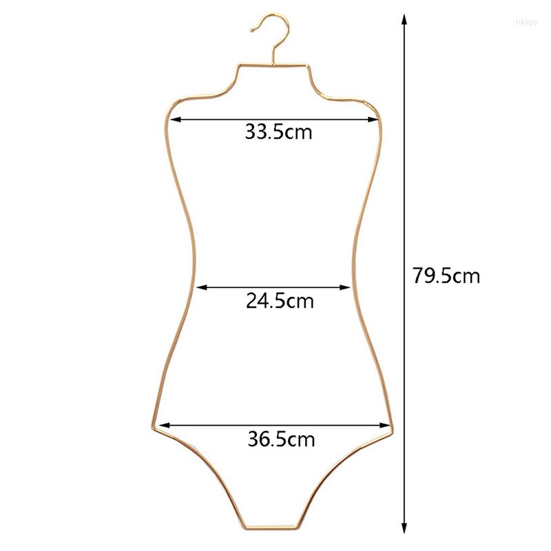 Hangers Metal Wire Body Shape Hanger Girls Dress Holder Unisex Clothing Rack For Cloakroom Laundry