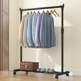 Hangers beweegbare kleding droogrek zware metalen kleding op wielen verstelbaar kledingstuk voor de waswinkel