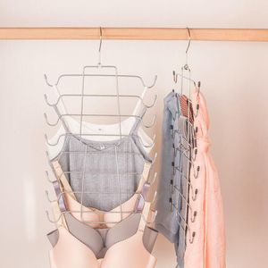 Cintres multicouches fronde sous-vêtements cintre gain de place organisateur de placard haut multifonctionnel soutien-gorge pyjamas lacet