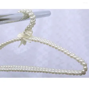 Cintres en plastique perle de perles de perles de cintre pantalon robe pantalon crochet de vêtements de mariage à la maison décoration