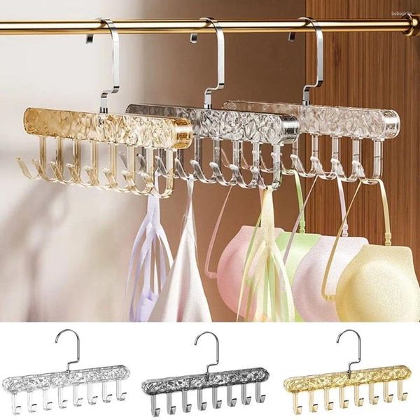 Cintres en plastique pour femmes, rangement de soutien-gorge, rotatif à 360 degrés, ceinture à 8 crochets, gain de place, grande capacité, cravate pour hommes