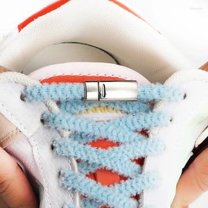 Hangers pluche elastische veters sneakers magnetische slot schoenveters zonder banden kinderen volwassen flats geen tie schoen voor schoenenaccessoires