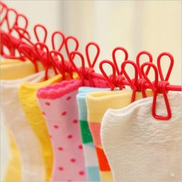 Hangers draagbare waslijn met 12 wasknijper reizen rekbare intrekbare elastische kledinglijn klede drogen opslag