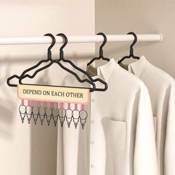 Cintres Pratique Chapeau Crochet Fer Réutilisable Résistant À L'usure 10 Clips Chaussettes Stockage Titulaire Rack Magasin