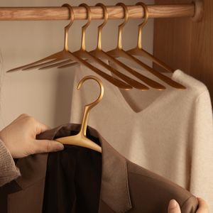 Hangers Racks 1 Cintre doré de luxe en alliage d'aluminium massif, cintre pour vêtements, présentoir, organisateur de rangement pour garde-robe à domicile 230408