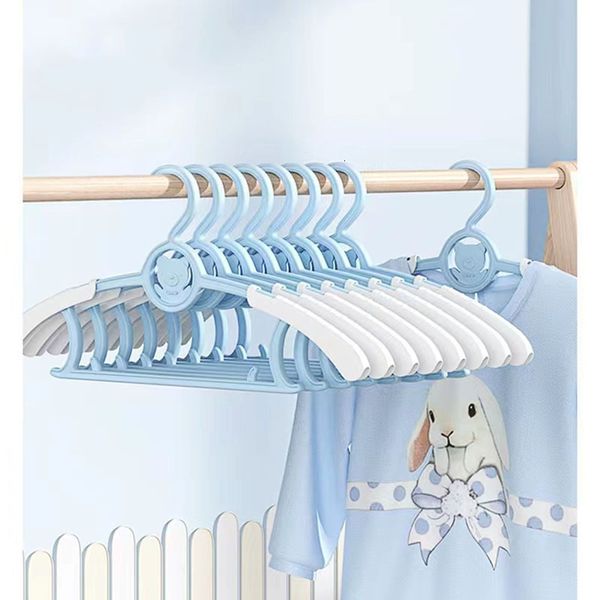 Cintres Racks 10-20 cintres antidérapants pour bébé organisateurs de vêtements cintres pour enfants rangement de garde-robe cintres de séchage télescopiques gain de place 230408