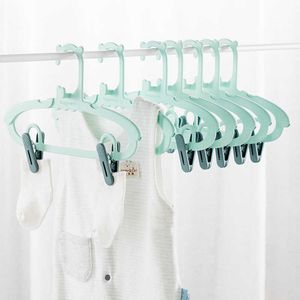 Hangers Rekken 10/20 STUKS Rekbare Babyhanger Plastic Balkon Kinderjas Organisator Slaapkamer Drogen Broek Sokken Rok Opbergrek